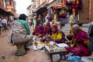 Seven Monks Boudhanath Kathmandu