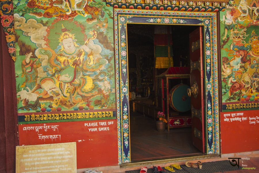 Tamang Gompa Entrance Boudhanath Stupa 