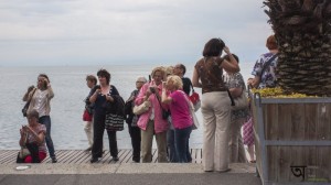 Visitors in Lake Geneve Montreux