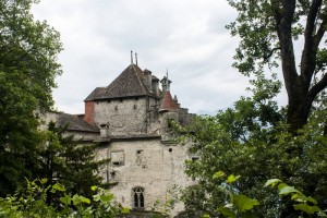 Chateau de Chillon distant view Montreux