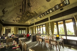 Inside Sonar Tori Restaurant at Ffort Raichak