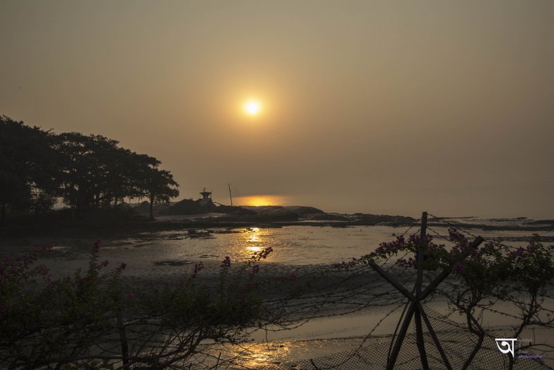 Ganga Kutir Sunrise over the river