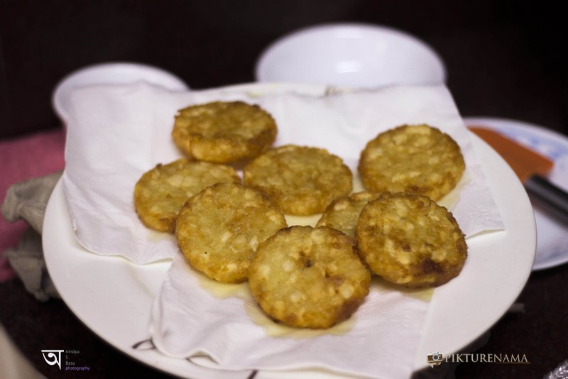 Hash browns ready to serve for all day breakfast by Flurys Kolkata 