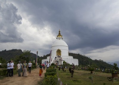 Inside World Peace Pagoda Pokhara