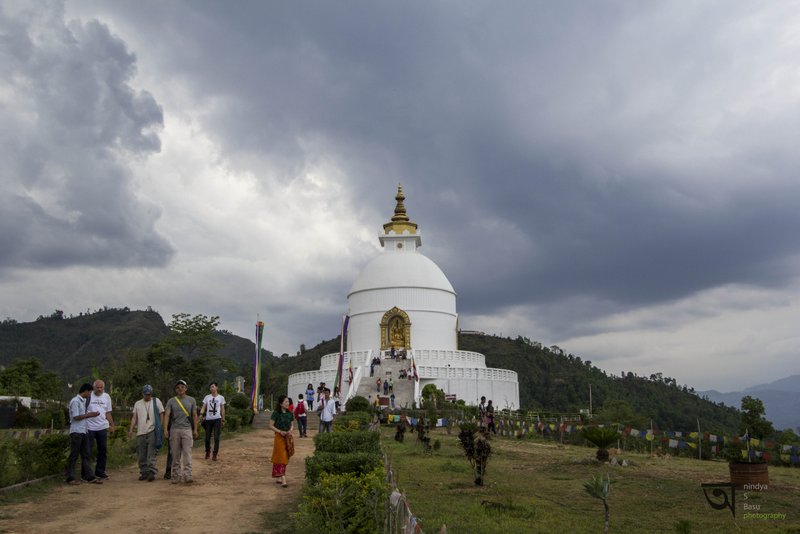 Inside World Peace Pagoda Pokhara