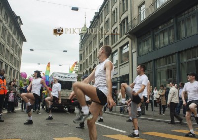 Zurich Bahnhofstrasse LGBT Parade dance moves at