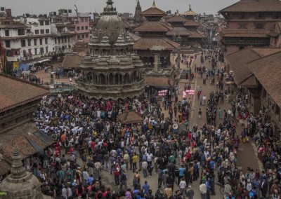 Durbar Square Patan Rato Machhendranath festival in Kathmandu Nepal . Pictures by pikturenama