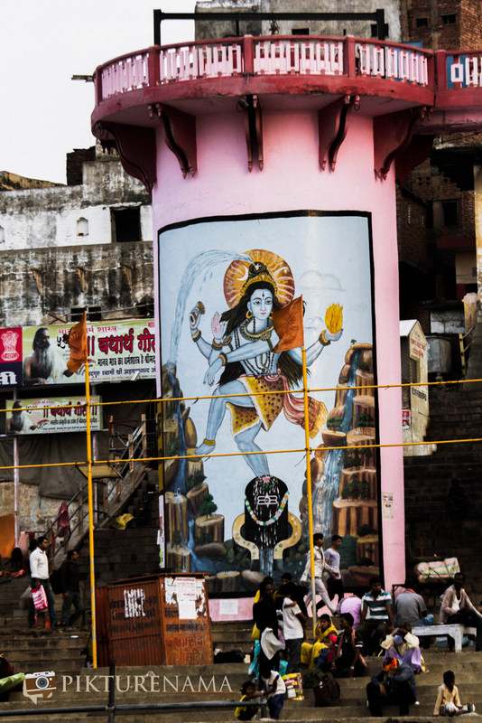Graffiti on Varanasi Ghats Shiva