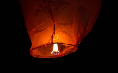 Sky Lanterns – our first time with Tugga