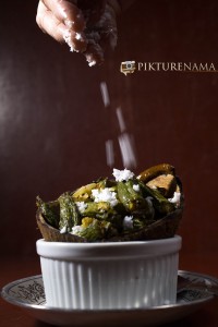 Aam Kasundi Bhindi or Okra in mango mustard sauce by Pikturenama 5
