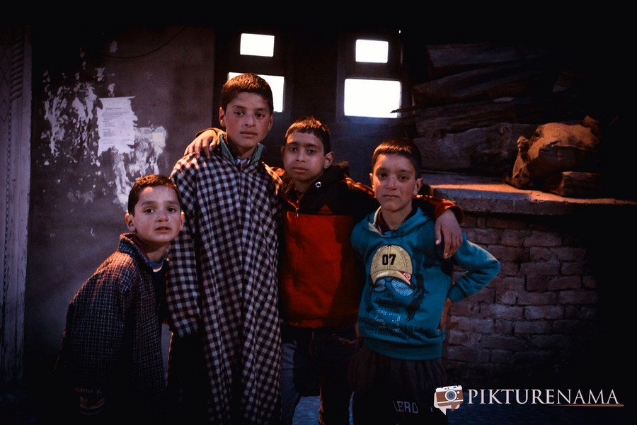 The young boys at Pahalgam town after the Namaz