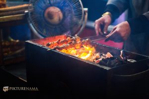 Khayam Chowk Srinagar grilling continues for chicken tikka