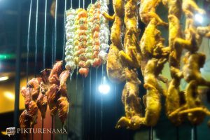 Khayam Chowk Srinagar different shapes of chicken