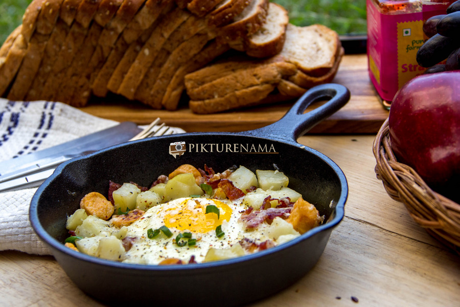Skillet Baked Eggs and our love for truffles