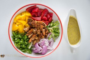 Chicken salad raw ingredients