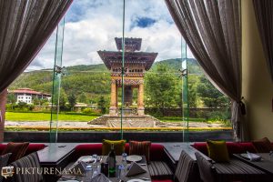 Taj Tashi Thimpu Bhutan breakfast view