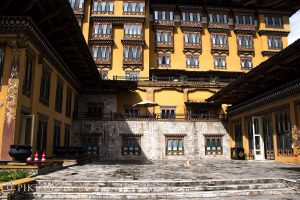 Taj Tashi Thimpu Bhutan courtyard