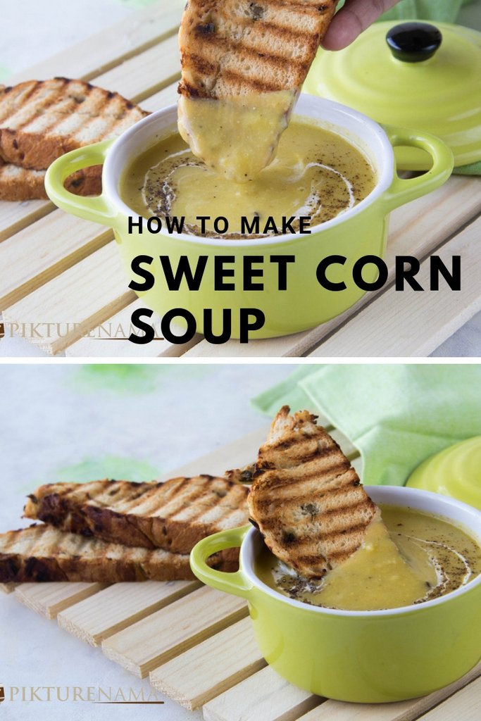 Sweet corn Soup Pinterest - 1