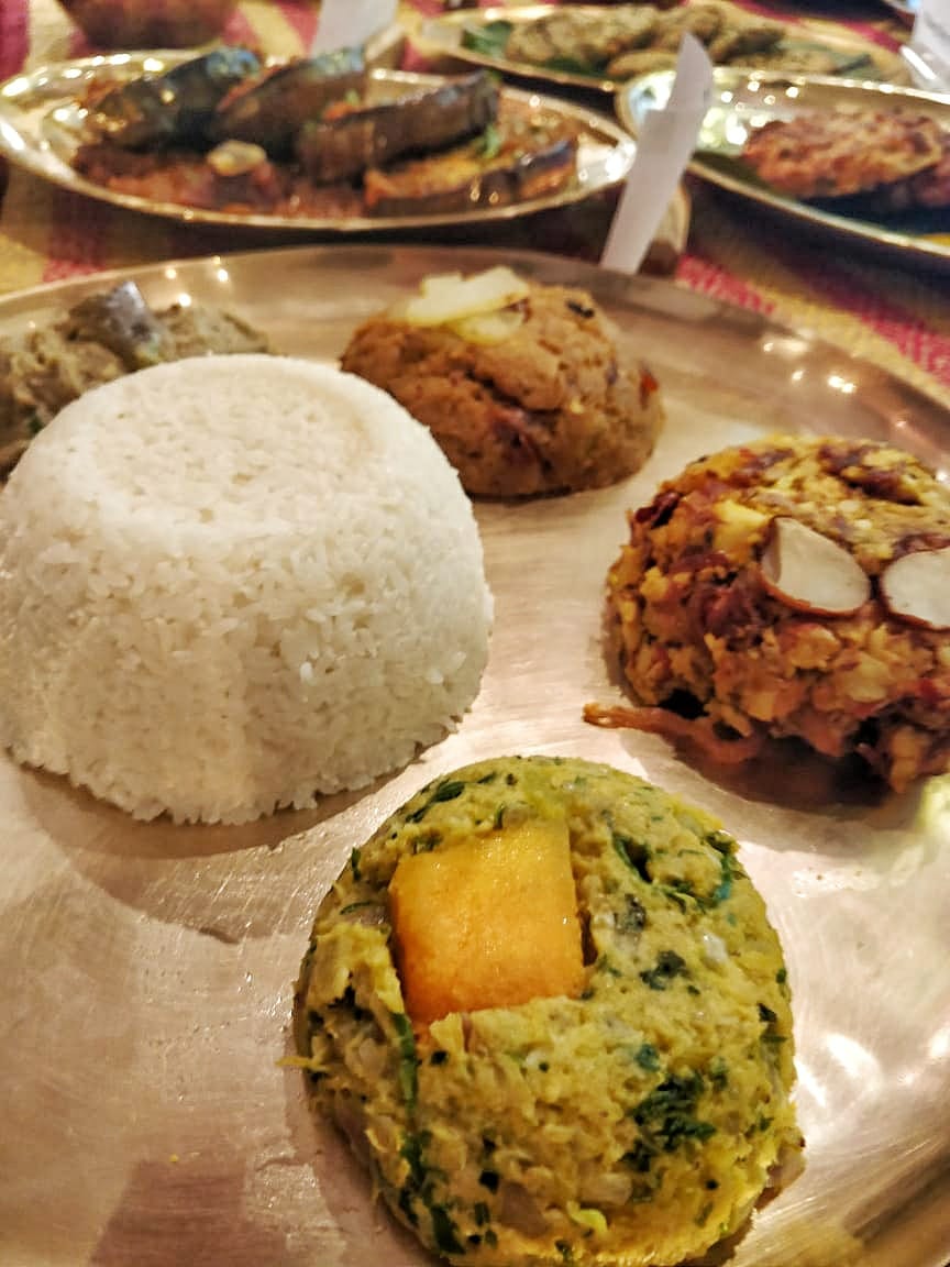 Bangladeshi cuisine by Nayana Afroz at Aaheli Kolkata A typical thali 