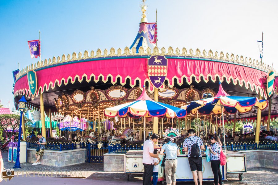 Cinderella Carousel at Hong Kong Disneyland - 1