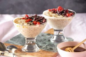 How to make overnight oats bowl 4