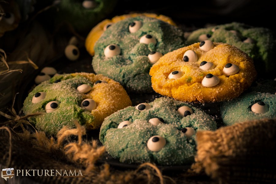 Halloween Monster Cookies I Cake Mix Cookies