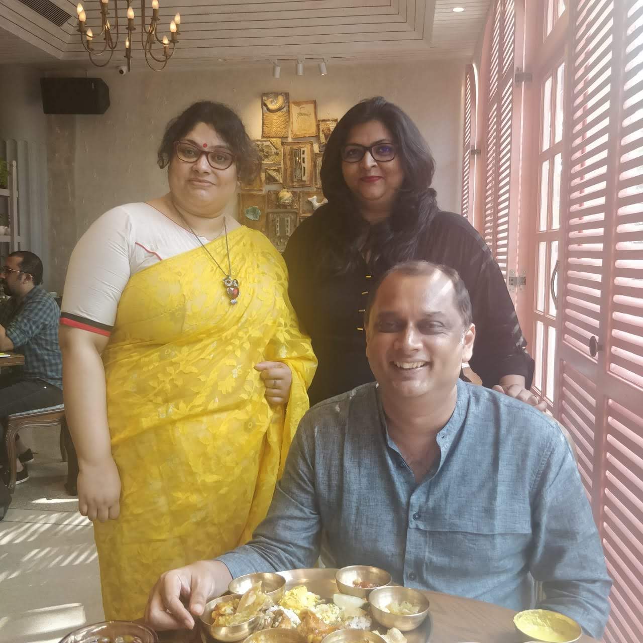 A special lunch with Kalyan and celebrating finely chopped's birthday
