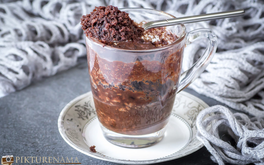 eggless chocolate mug cake - 6