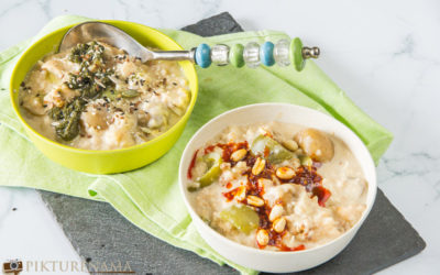 Oatmeal Risotto with Cauliflower and Chicken