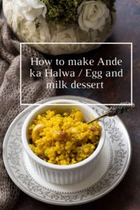 How to make Ande ka Halwa for Pinterest