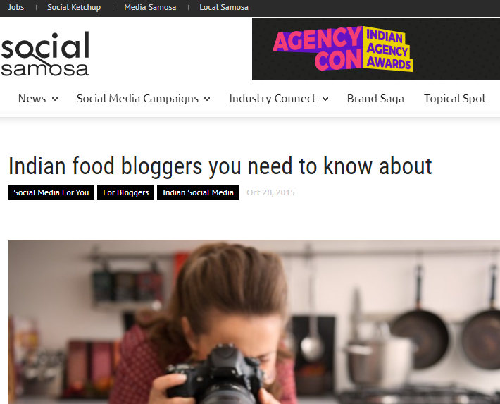 Social Samosa – Indian Food Bloggers you need to know about