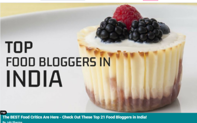 Top food bloggers in India by Magic Pin