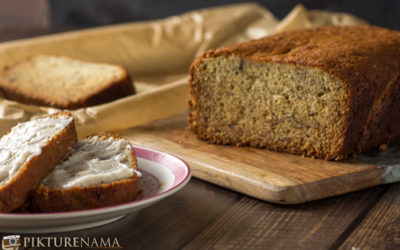 Banana Bread with Maple Butter cream and my relationship with bananas