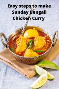Easy steps to cook Sunday bengali chicken curry - 1