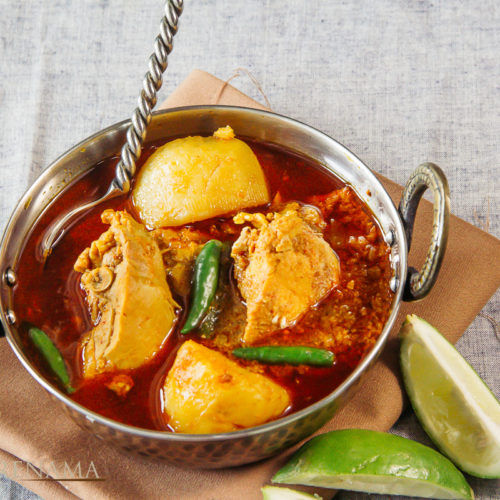 Bangali Robibarer Murgir Jhol or Sunday Bengali CHicken Curry - 2