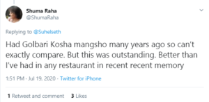 Anindya's Kosha Mangsho twitter - 2