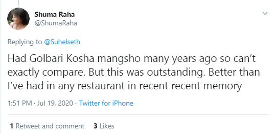 Anindya's Kosha Mangsho twitter - 2