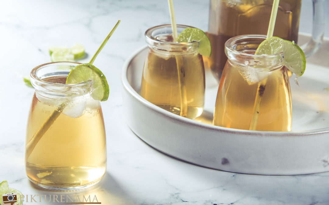 Lemongrass Iced Tea with Ginger and the journey of thirst quenchers