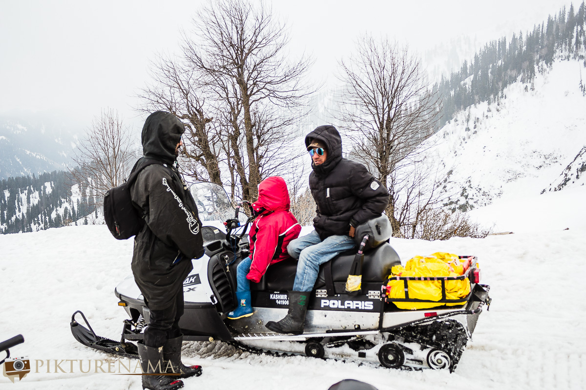 Gulmarg gondola ride the snowbikes