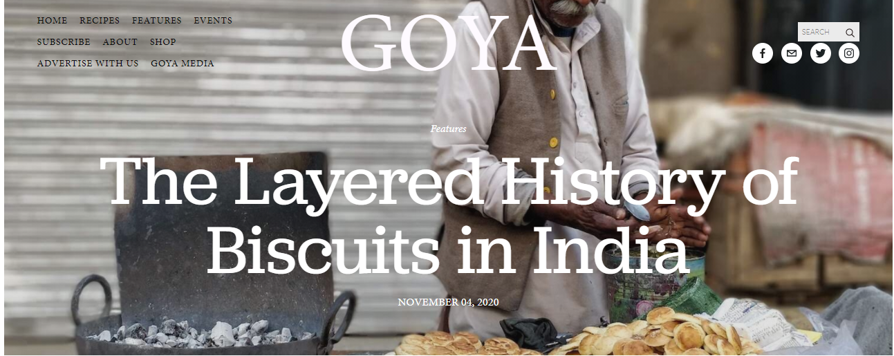 Goya Journal - History of Biscuits in India