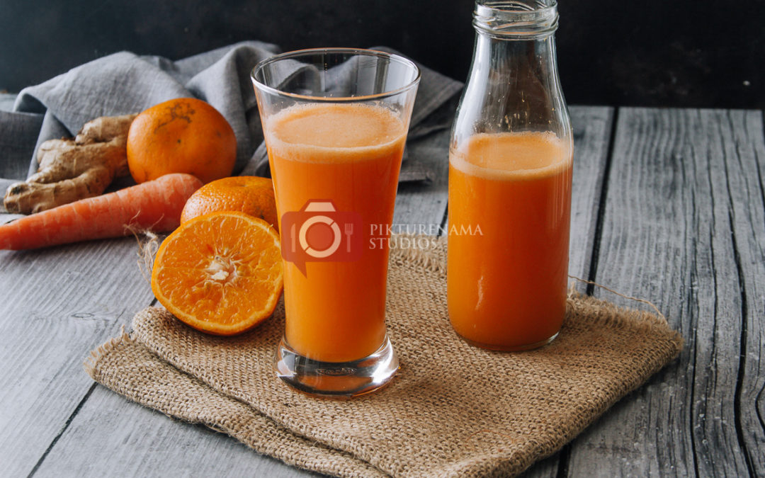 How to make orange carrot ginger smoothie - 1
