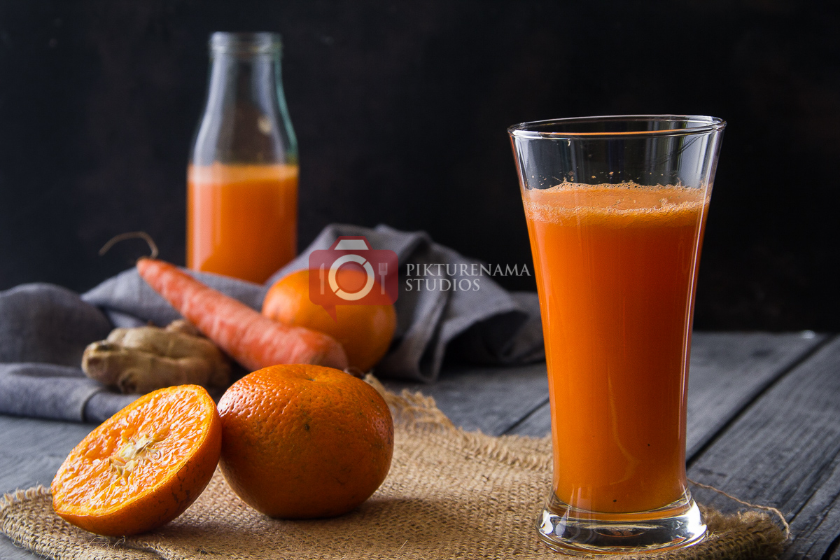 orange carrot ginger smoothie - 2