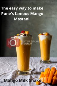 Mango Mastani the cool Summer drink with Mango for Pinterest