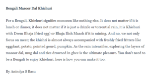 Lonely Planet India Khichuri on Anindya Sundar Basu
