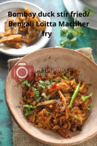 Bombay Duck Stir Fry / bengali loitte macher Jhuri for pinterest - 3