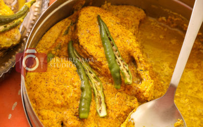 Bhapa Ilish Shorshe Bata Diye | Steamed Hilsa with Mustard Paste