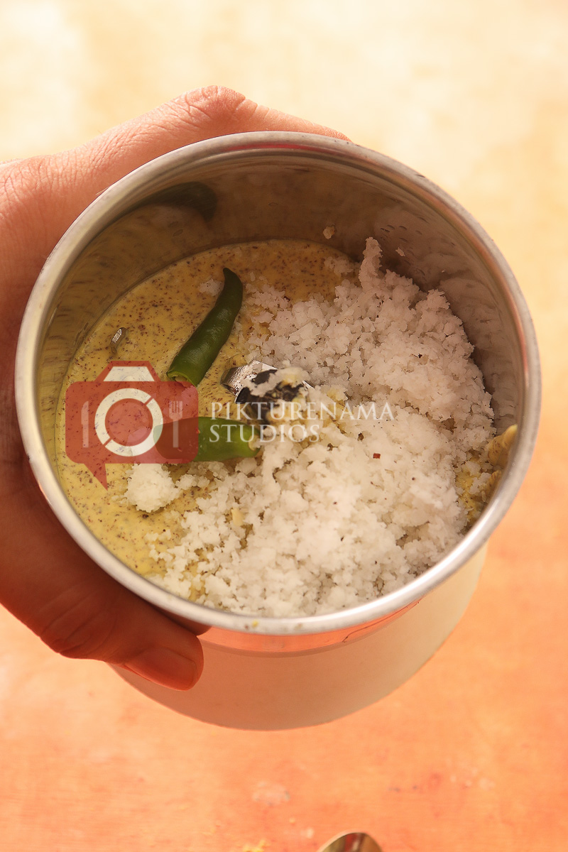 Easy way to make Bhapa Ilish - coconut and mustard powder