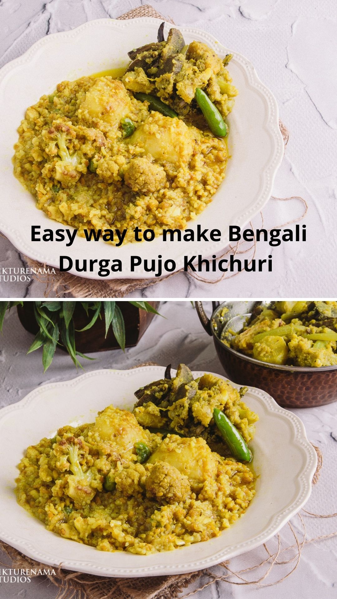 Easy way to make Bengali Bhoger Khichuri - 3