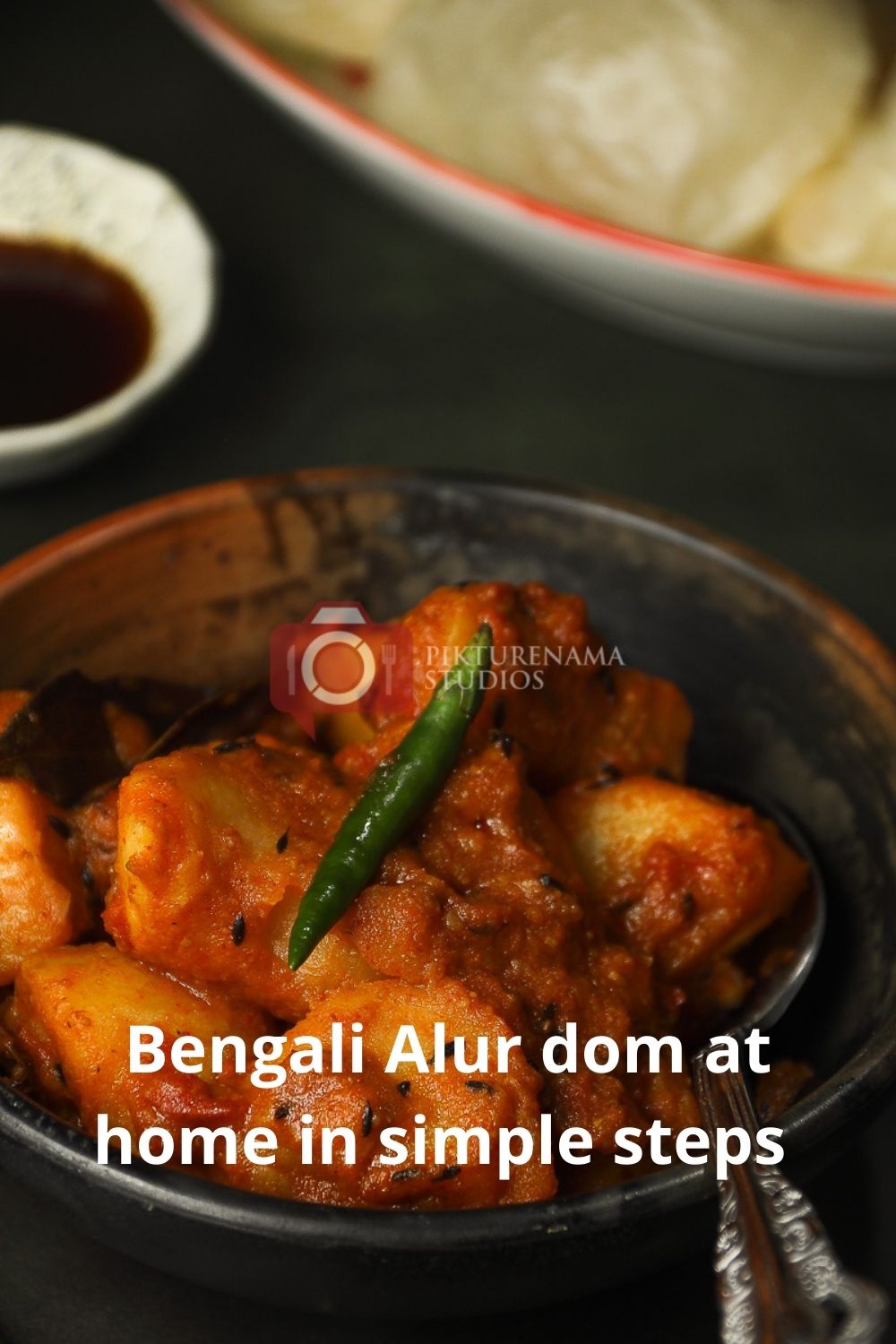 Easy way to make bengali Aloo Dum at home for Pinterest - 1