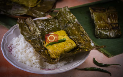 Bengali Bhetki Paturi | Fish Wrapped in Banana Leaf